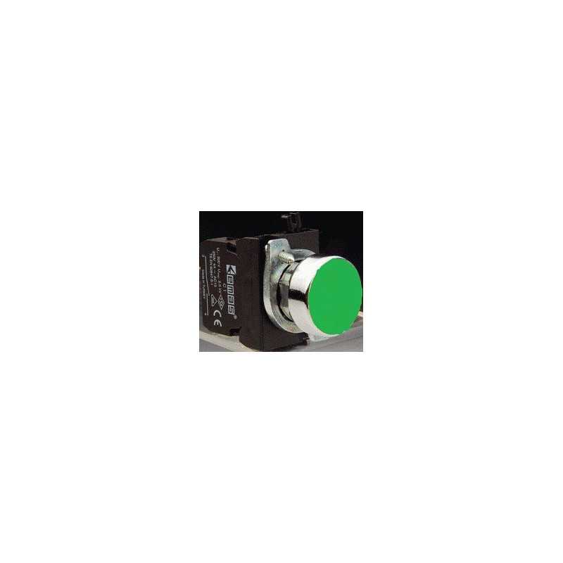 CM100DY ⟡ Кнопка нажимная круглая зеленая (1НО)