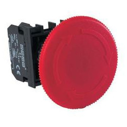 B102E60 ⟡ Кнопка нажимная «Грибок» аварийная, Ø 60 мм, красная