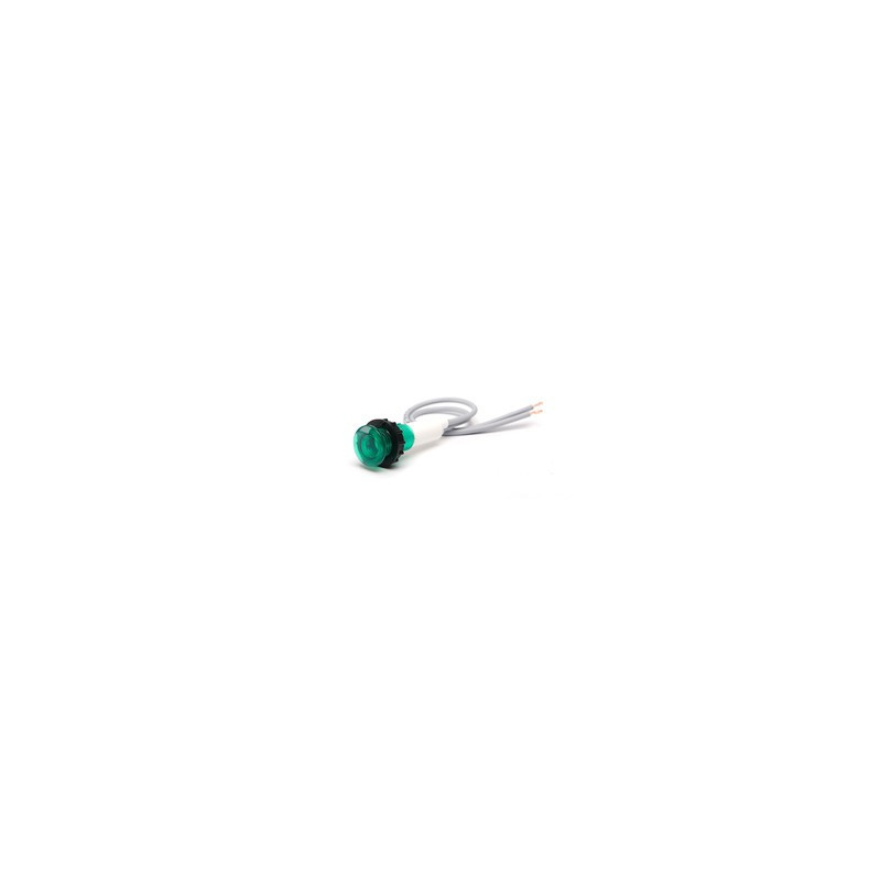 S100LY ⟡ Сигнальная арматура 10мм зеленая со светодиодом 230V