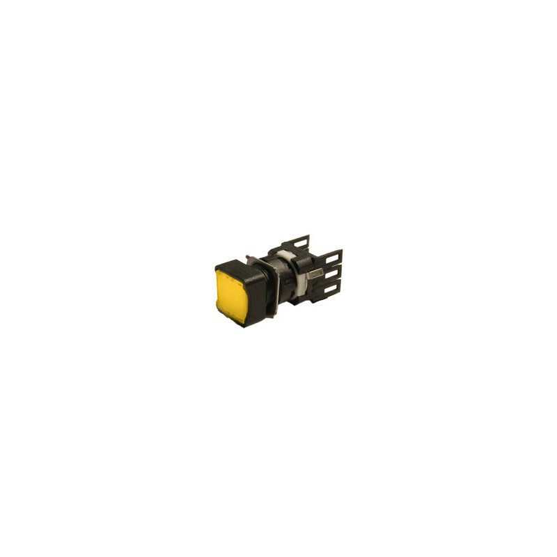 D100KDS ⟡ Кнопка нажимная квадратная желтая
