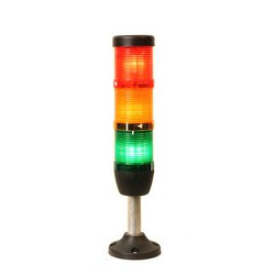 IK53L220XM03 ⟡ Сигнальная колонна Ø 50 мм. Красная, желтая, зеленая 220 вольт, светодиод LED