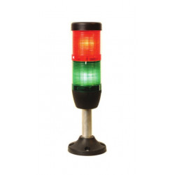 IK52L220XM03 ⟡ Сигнальная колонна Ø 50 мм. Красный, зелёный 220 V AC, светодиод LED