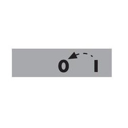 BET08-01OK ⟡ Табличка «0-1» со стрелкой возврата из «1 в 0» 8мм
