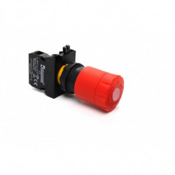 CP200ES30 ⟡ Кнопка аварийная Ø 30 мм с подсветкой, включение вращением / отжатием, красная