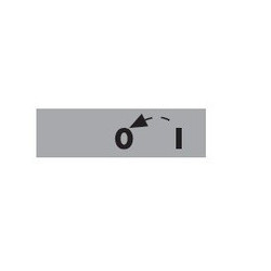 BET08 0-1 OK ⟡ Табличка «0-1» со стрелкой возврата из «1 в 0» - 8 мм