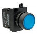 Кнопка нажимная круглая синяя CP200DM (1НЗ)