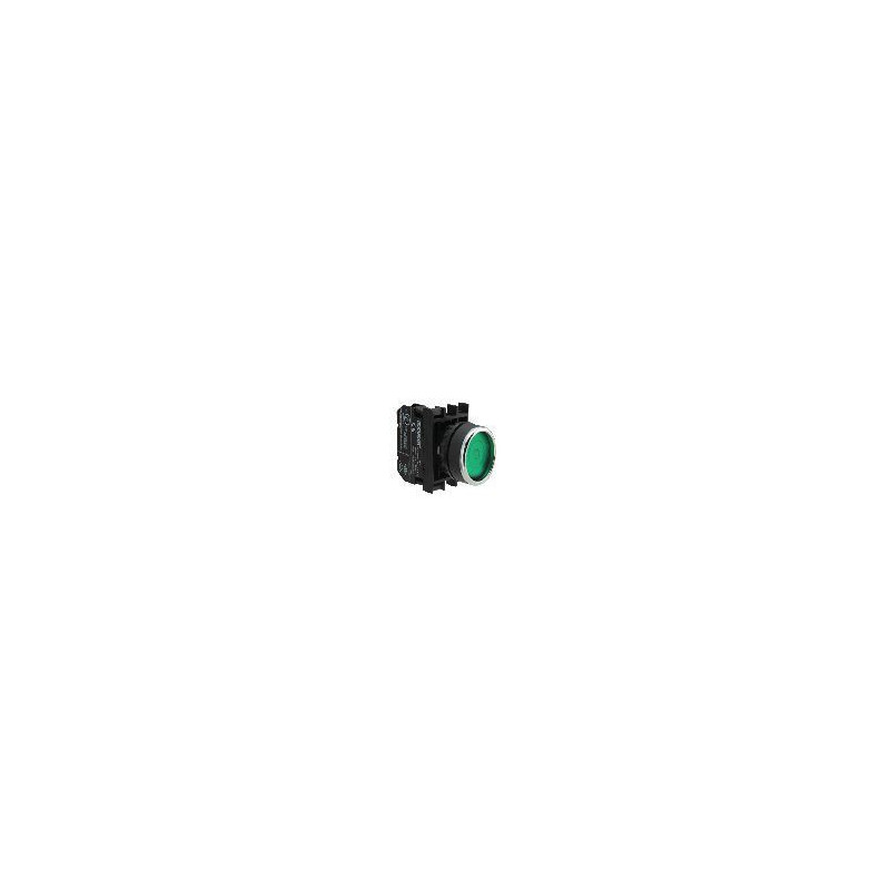 B102FY ⟡ Кнопка с фиксацией зеленая (1НО+1НЗ)